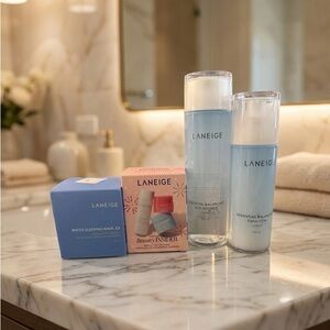 Laneige Skincare Bundle – Full Size and Gift Set – New